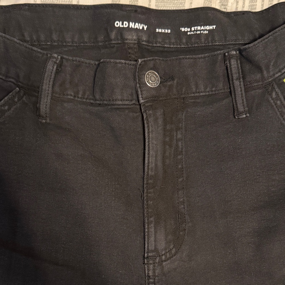 Old Navy Jet Black Straight-Leg Pants